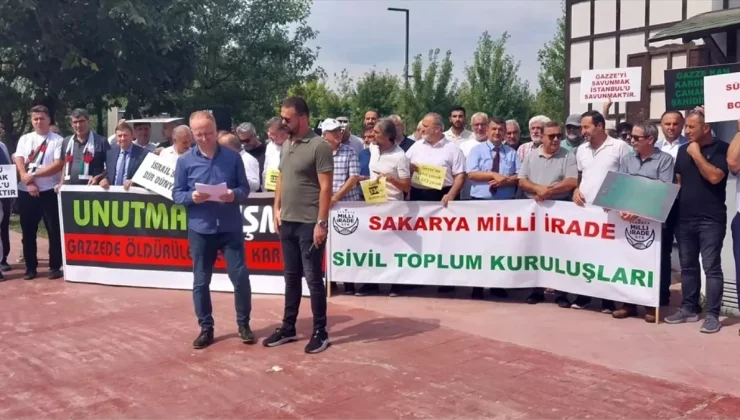 Sakarya’da Gazze Saldırılarına Protesto